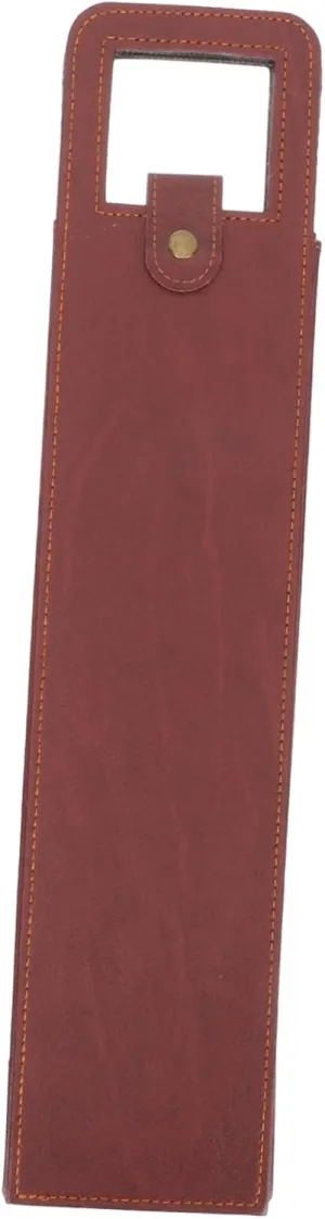 ABOOFAN Leather Wine Present Bag for Single Bottle Stylish Wine Holder for Weddings Parties and and Portable Wine Tote with Chic Design for Wine Lovers