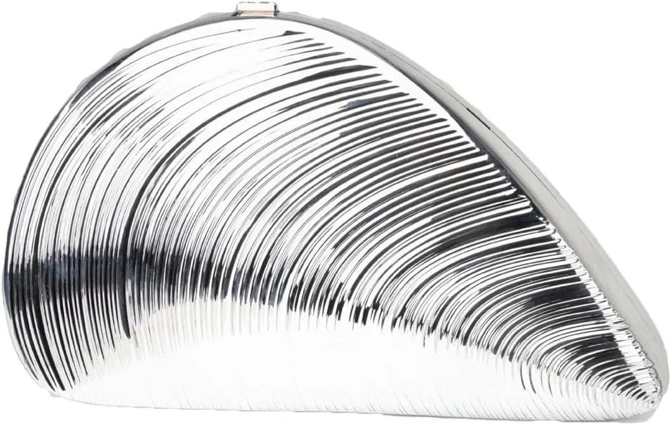 Acrylic Metal Clutch Purses Women Shell-shaped Evening Handbag Chic Evening Clutch Bag with Chain for Prom Wedding 2025