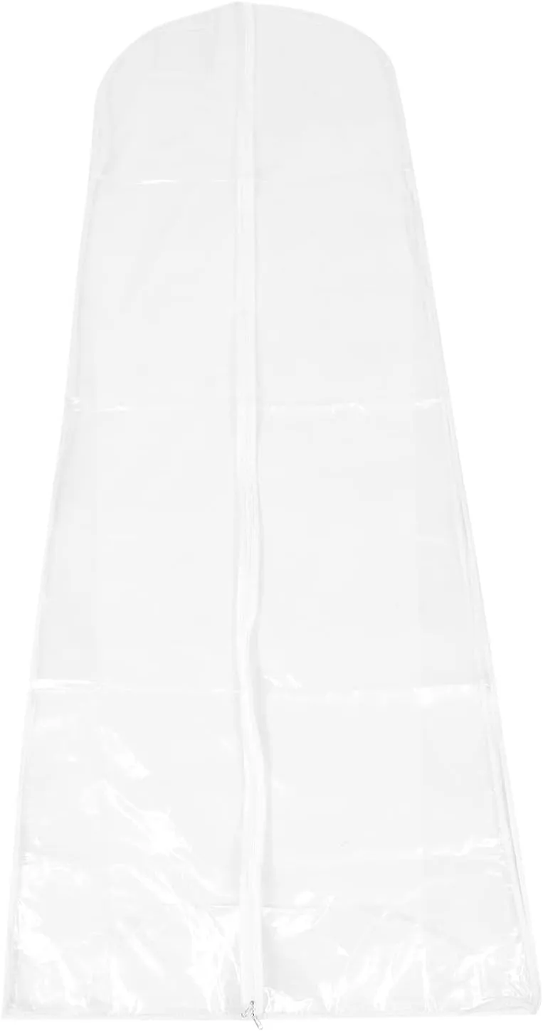 Alipis Long Dress Garment Bag Transparent Clothes Storage Bag Dress Cover for Wedding Gowns for Dust Protection for Long Dresses and Formal Wear