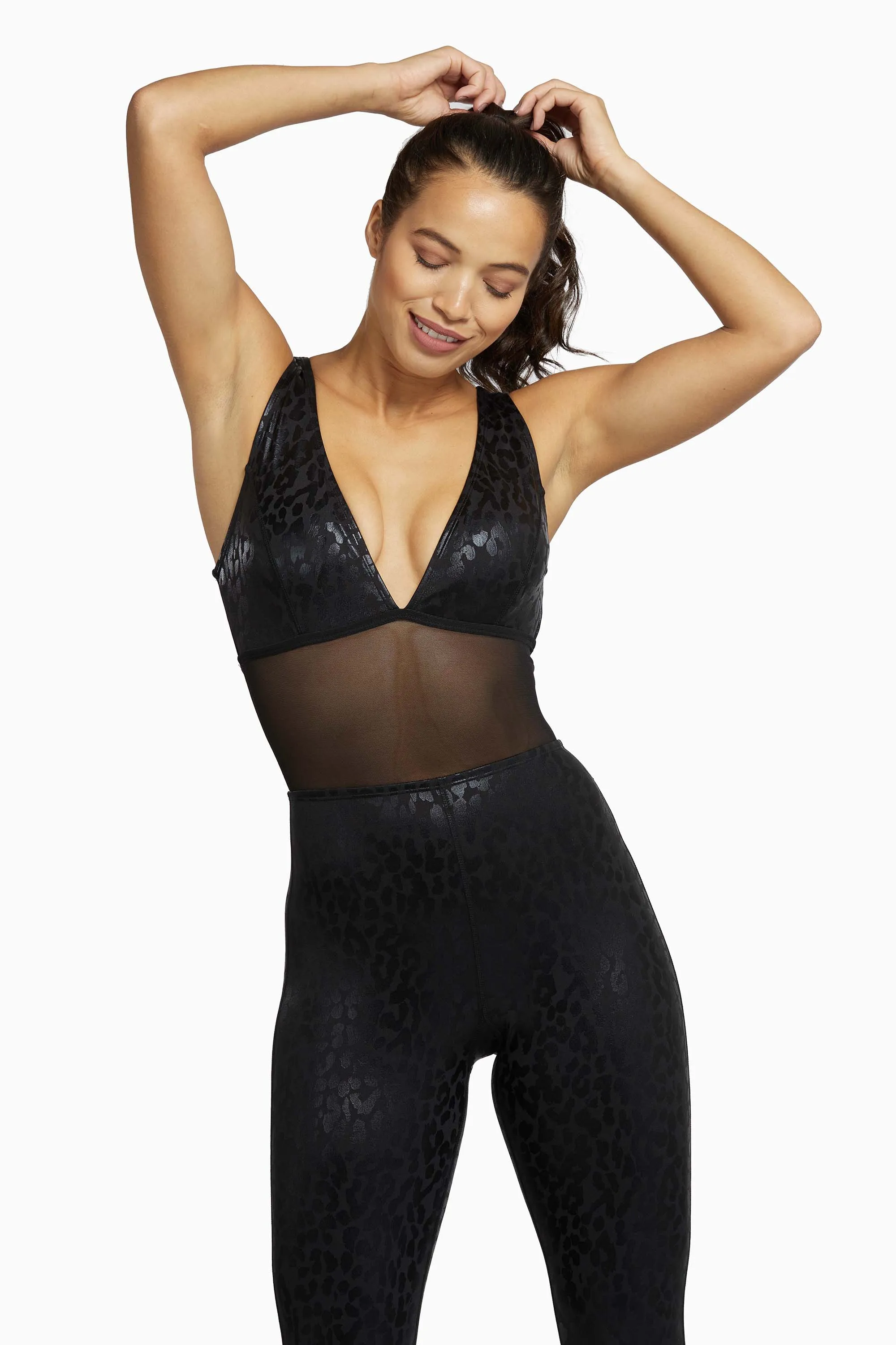 All In One Leopard Jumpsuit