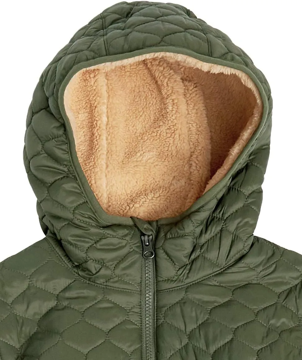 Amazon Essentials Women's Lightweight Quilted Full-Zip Water-Resistant Sherpa-Lined Hooded Puffer Jacket