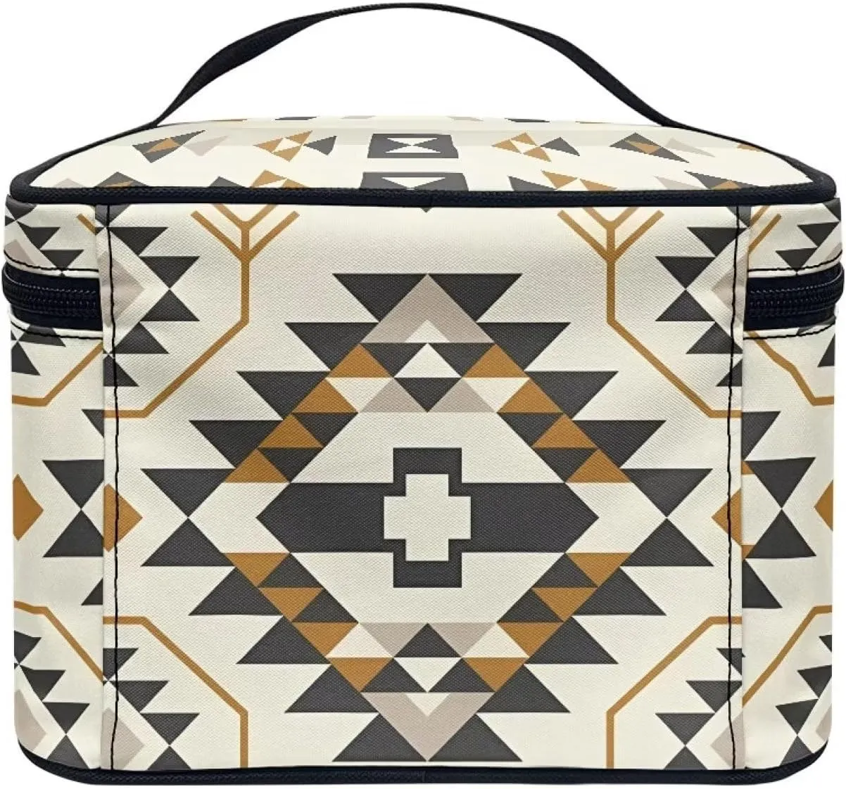Aztec Comestic Bag for Women Makeup Brush Bag Exquisite Portable Travel Case for Toiletries Skin-Care Products with Versatile Uses