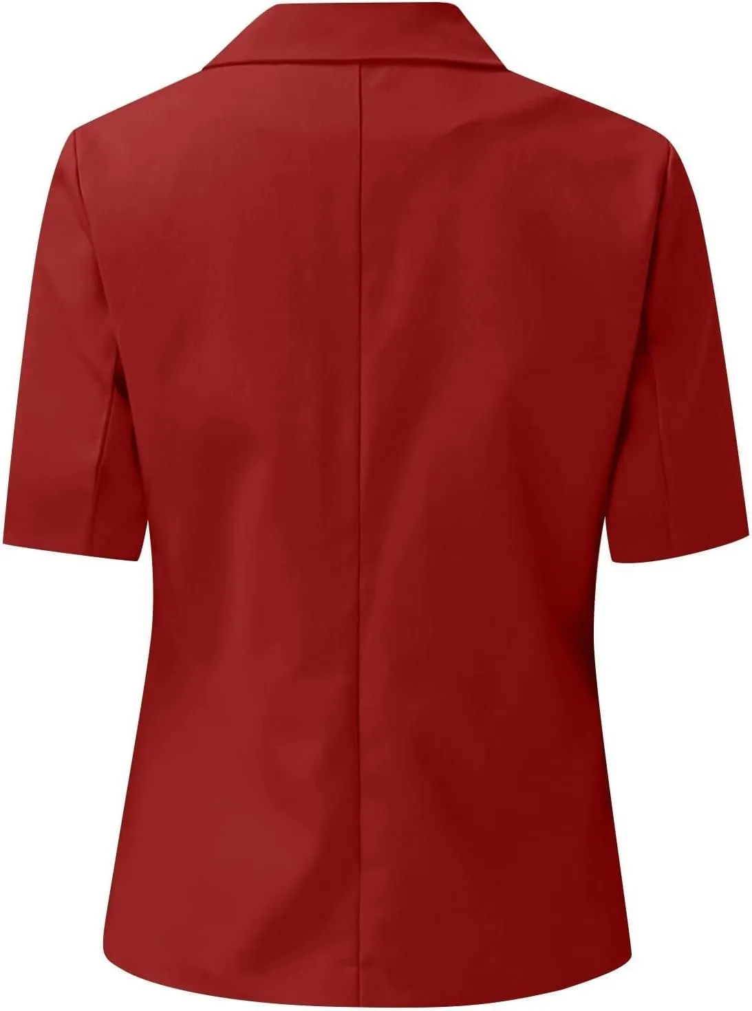 Blazers for Women Casual Work Office Slim Fit Herringbone Blazer Open Front Single Breasted Short Sleeve Suits Jacket