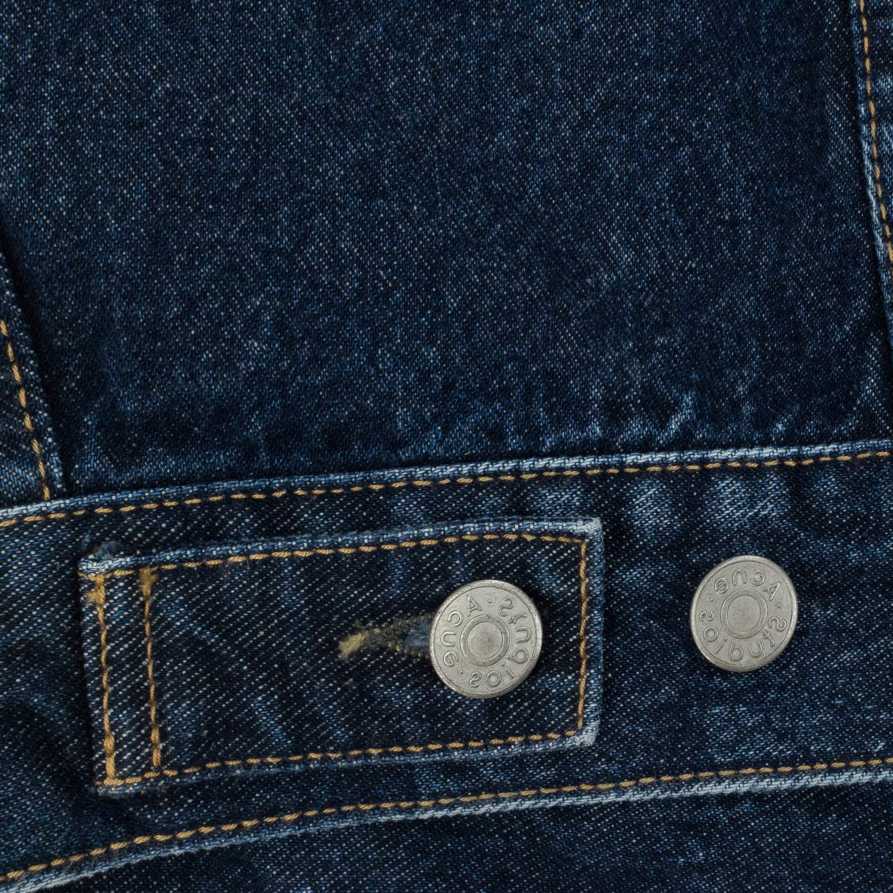 BLUE DISTRESSED OVERSIZE DENIM JACKET