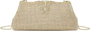 Bride Purse Evening Bag Women's Evening Handbags Rhinestone Clutch Fancy Sparkle Purse Dress Purses for Party
