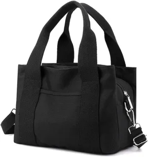 Canvas Tote Bags for Women Shoulder Hobo Bags Handbags Purse Big Satchel Purses Multi-pockets Casual Work Bags 2023