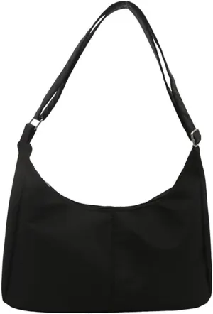 Casual Nylon Shoulder Bag for Women Versatile Satchel Crossbody Bags Fashion Underarm Purse with Adjustable Strap