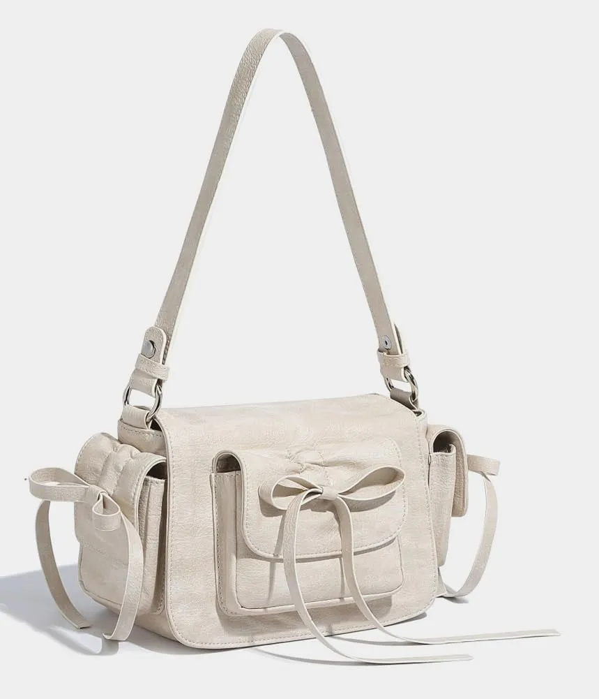 Chic Vegan Leather Shoulder Crossbody Bags for Women Trendy Y2k Handbag Small Tote Purse Ladies Satchels