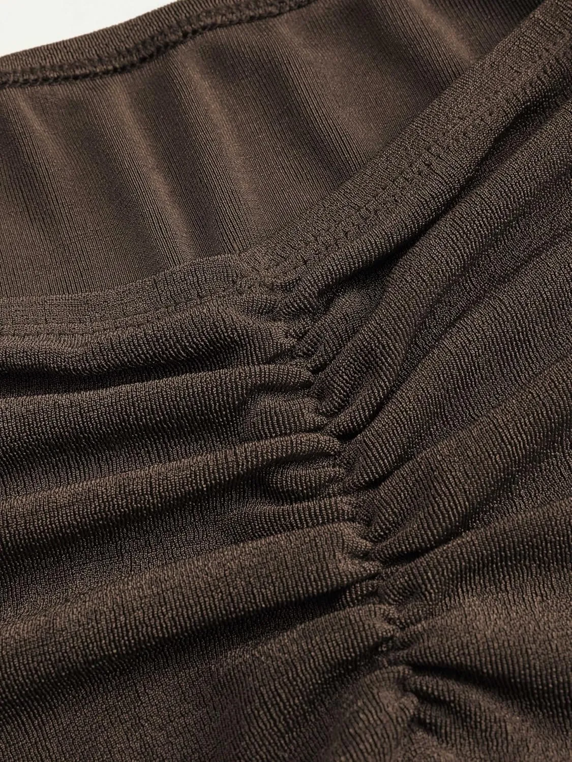 CIDER High Waist Skirts for Women Mermaid Skirt Fishtail Ruched Bodycon Long Maxi Skirt Lettuce Trim Stretchy