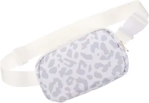 CLISPEED Adjustable Fanny Pack for Women Stylish Running Waist Bag with Leopard Print for Hiking Workout and Travel Versatile Belt Bag for Active