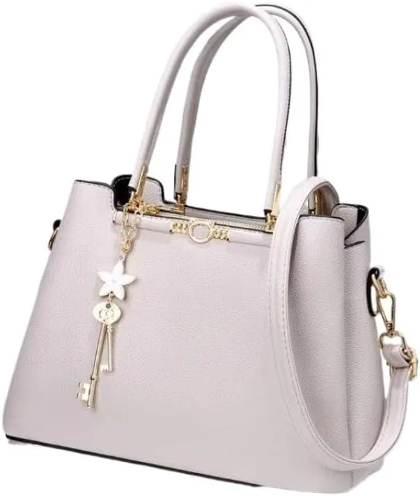 Cross-Body Bag Handbag Women Lady Stylish Large Tote Bag Business Leisure Solid Color Shoulder Bag with Pocket