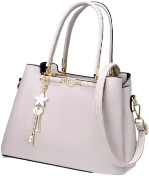 Cross-Body Bag Handbag Women Lady Stylish Large Tote Bag Business Leisure Solid Color Shoulder Bag with Pocket