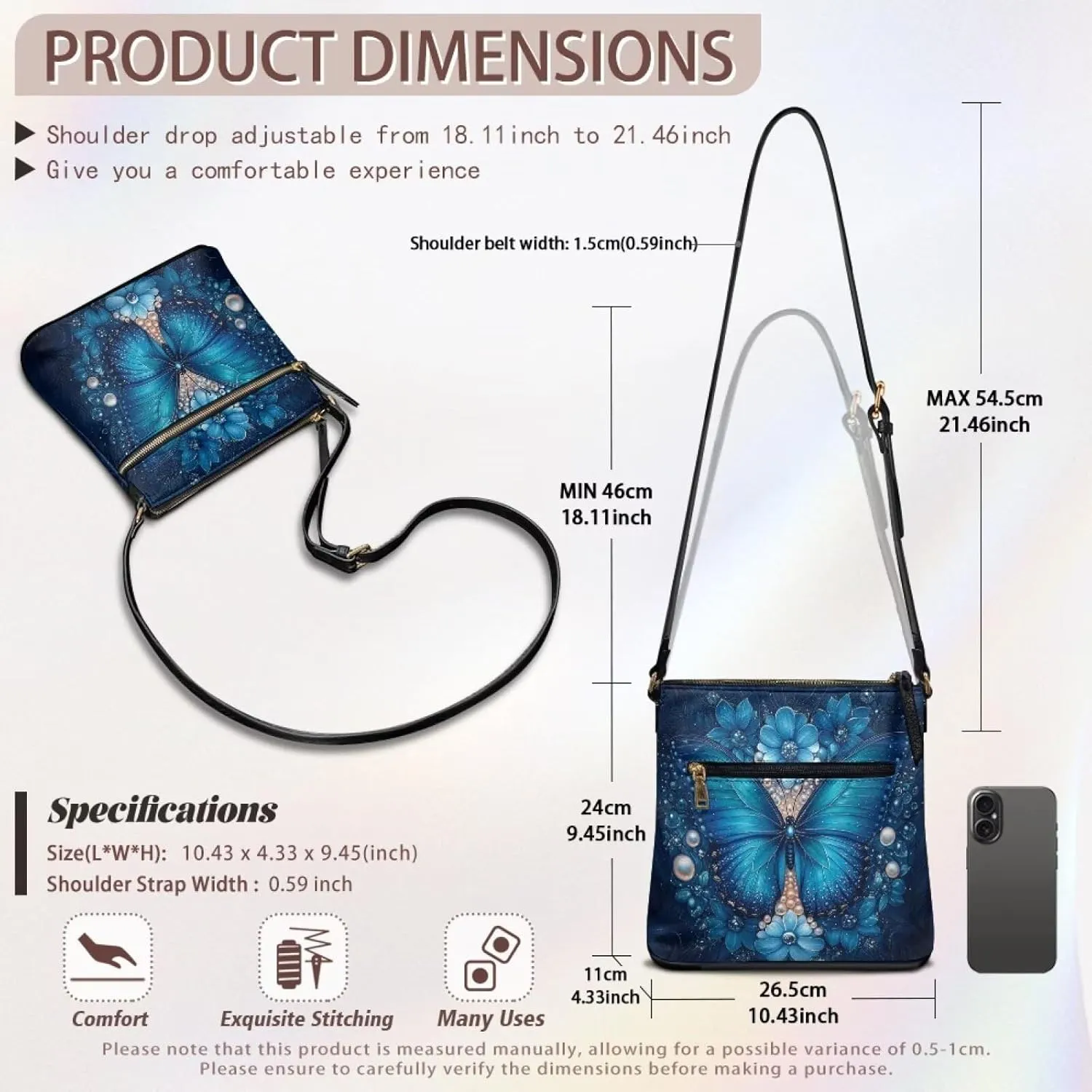 Crossbody Bags for Women Trendy Travel Stylish Handbag Tote with Strap Leather Shoulder Purse