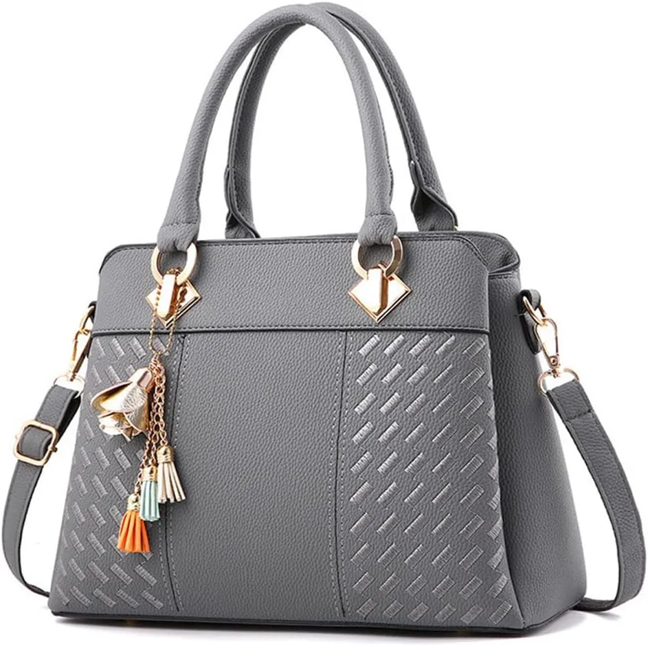 Dayfine Handbags for Women Top Handle Purse Faux Leather Satchel Bags Stylish Tote Bags Shoulder Crossbody Bag Ladies Handbag