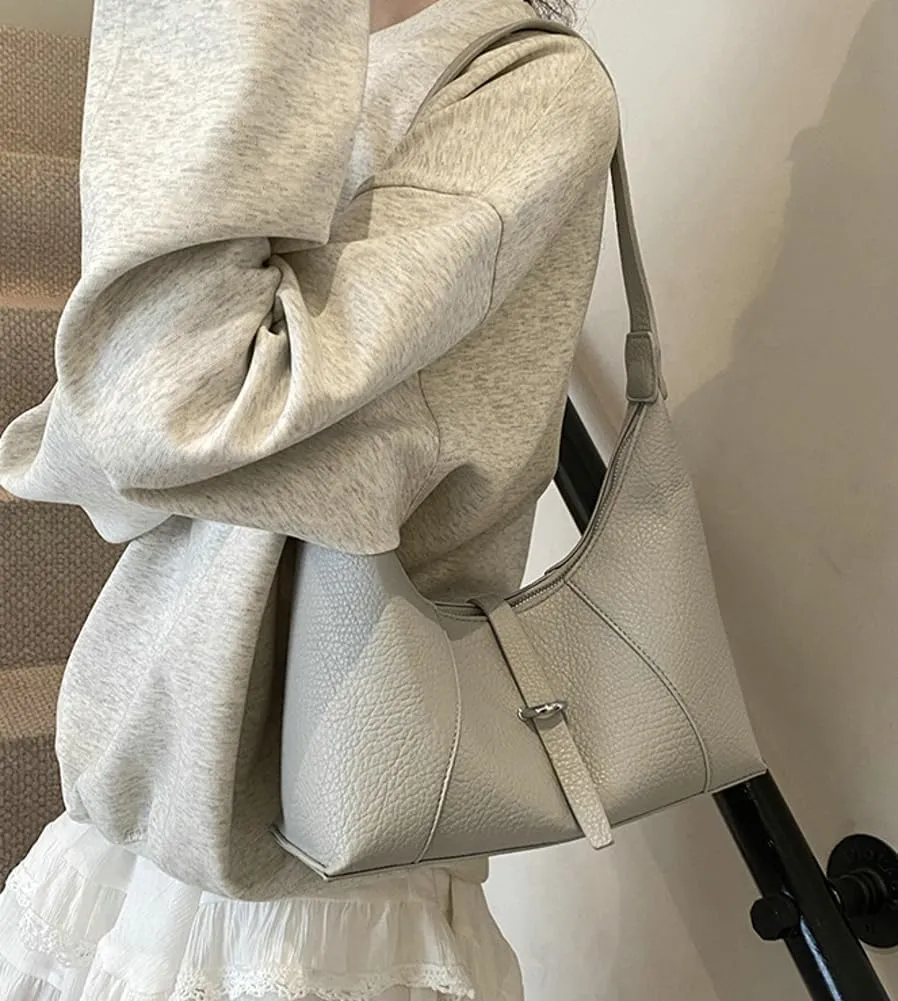 Epsion 2025 Shoulder Bags for Women Soft Vegan Leather Hobo Handbag Chic Slouchy Tote Purses