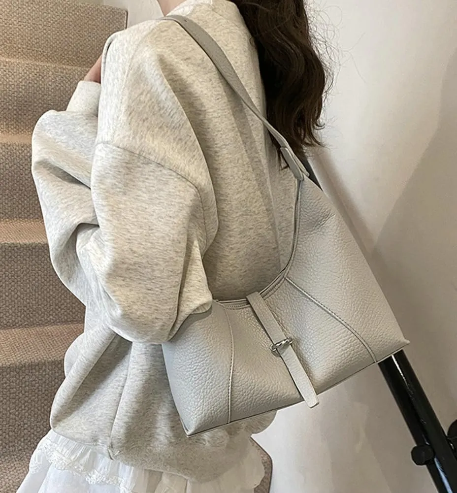 Epsion 2025 Shoulder Bags for Women Soft Vegan Leather Hobo Handbag Chic Slouchy Tote Purses