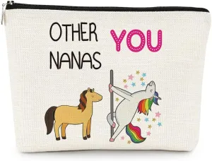 EXUQO Best Grandma Gifts,Other Nanas and You Makeup Bag Cosmetic Bag Travel Toiletry Zipper Pouch,Nana Gifts,Birthday Mother's Day Gifts for Grandma from Grandson Grandkids Granddaughter