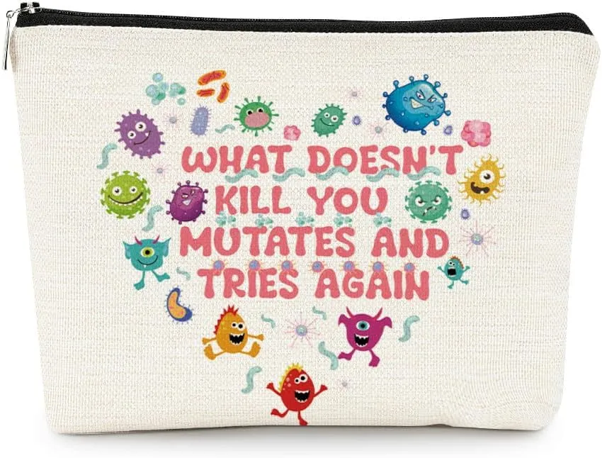 EXUQO Funny Makeup Bag,Get Well Gift,Small Cosmetic Bag for Women Girls,Funny Toiletry Pouch Birthday Gift for Friends Coworkers