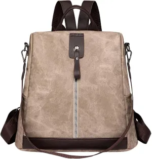Fashion Cloth Canvas Backpack for Women Comfortable Leather Student Backpacks Stylish Daypack Purse Shoulder Bag