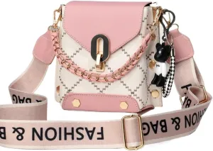 Fashionable and versatile Sewing thread Crossbody Shoulder Bags for Women Small Tote Square Satchel Handbags Purse