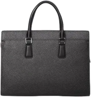 French Men's Briefcase Casual Genuine Leather Men's Handbag ffor Commuting Travel Business