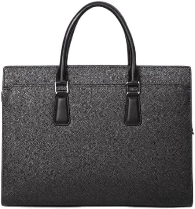 French Men's Briefcase Casual Genuine Leather Men's Handbag ffor Commuting Travel Business