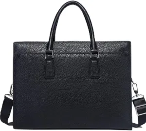 French Men's Briefcase Casual Genuine Leather Men's Handbag ffor Commuting Travel Business