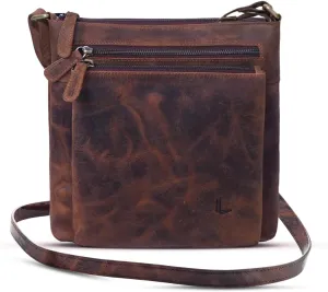 Genuine Leather Crossbody Bag for Women  Medium Size Leathure Purse, Stylish and Durable Handbags for Women