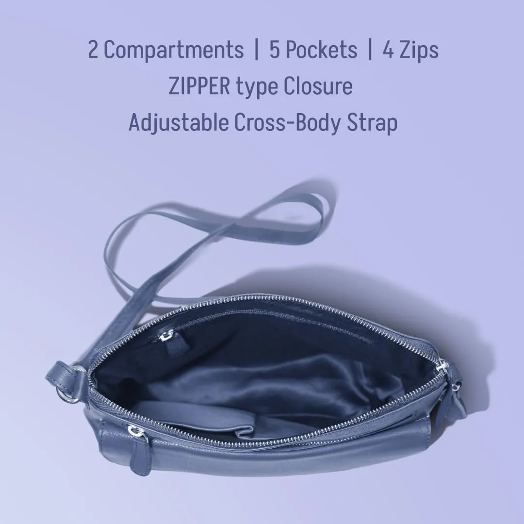 Genuine Leather Crossbody Bag for Women  Medium Size Leathure Purse, Stylish and Durable Handbags for Women