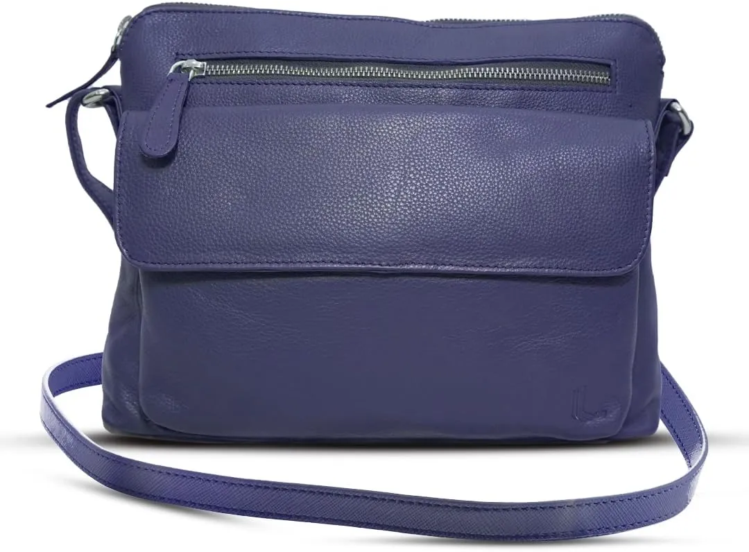 Genuine Leather Crossbody Bag for Women  Medium Size Leathure Purse, Stylish and Durable Handbags for Women