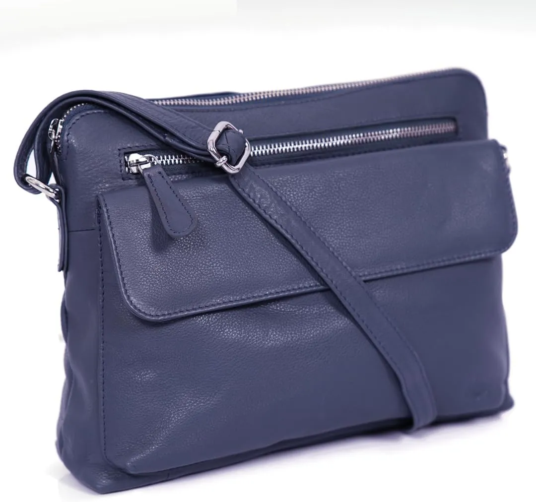 Genuine Leather Crossbody Bag for Women  Medium Size Leathure Purse, Stylish and Durable Handbags for Women