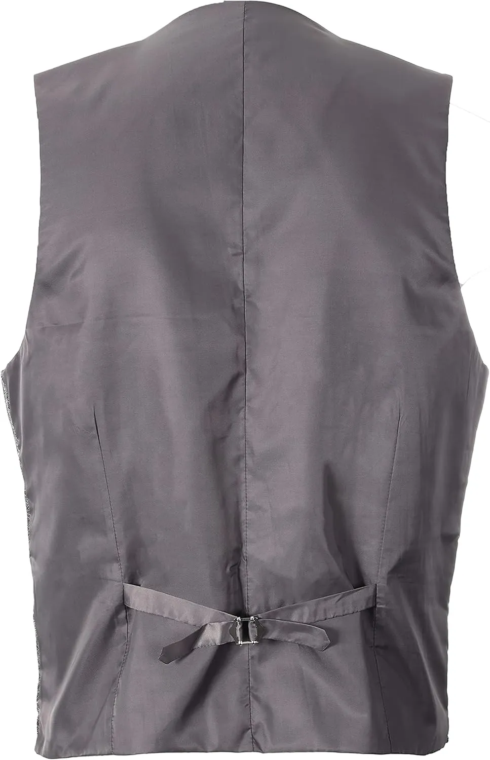 Gioberti Men's 5 Button Tailored Collar Slim Fit Formal Herringbone Tweed Suit Vest