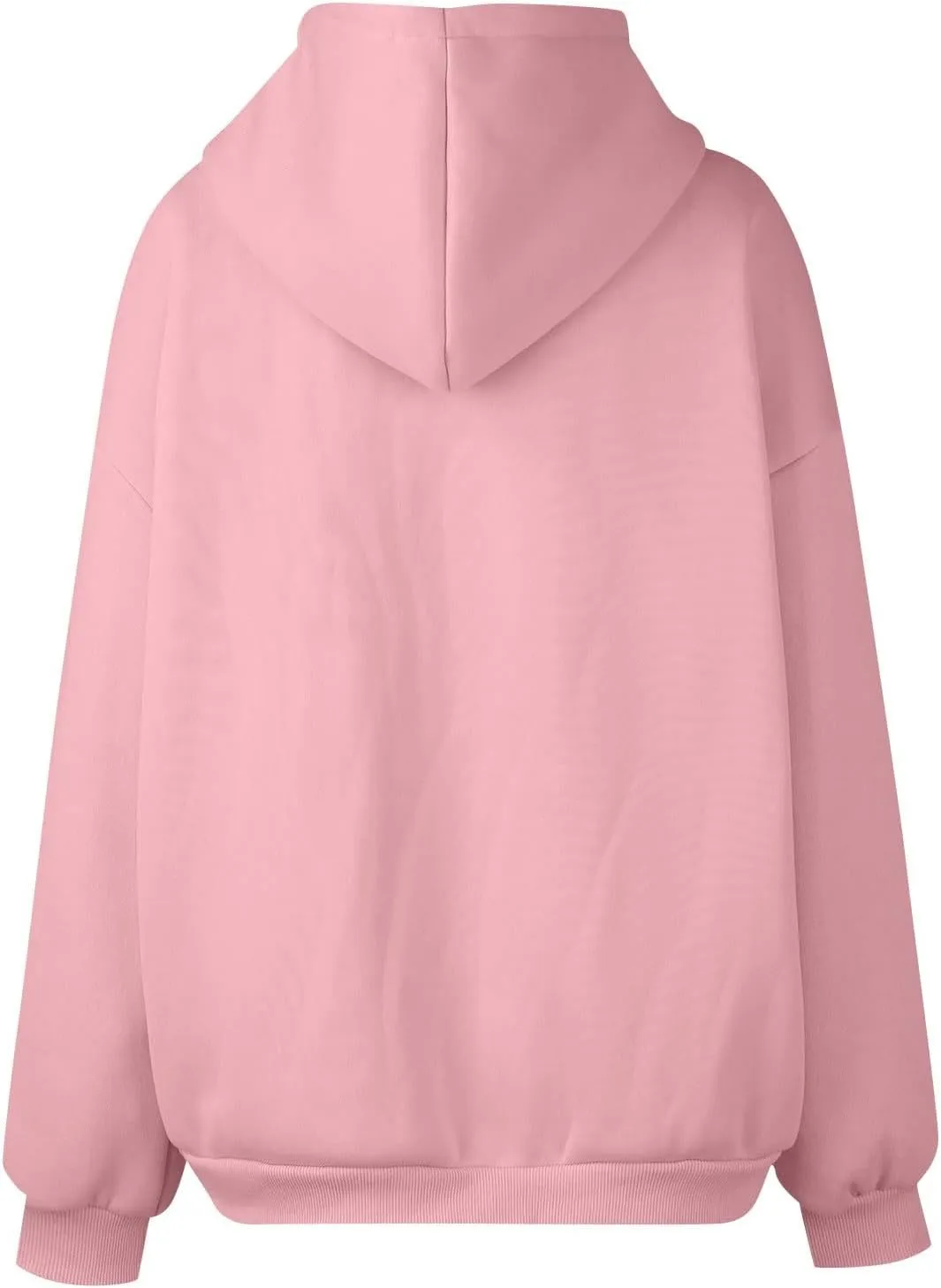 Gumipy Women Zip Up Hoodie Pullover Fleece Drawstring Oversized Sweatshirt Hoodies Long Sleeve Y2K Hoodie with Pockets