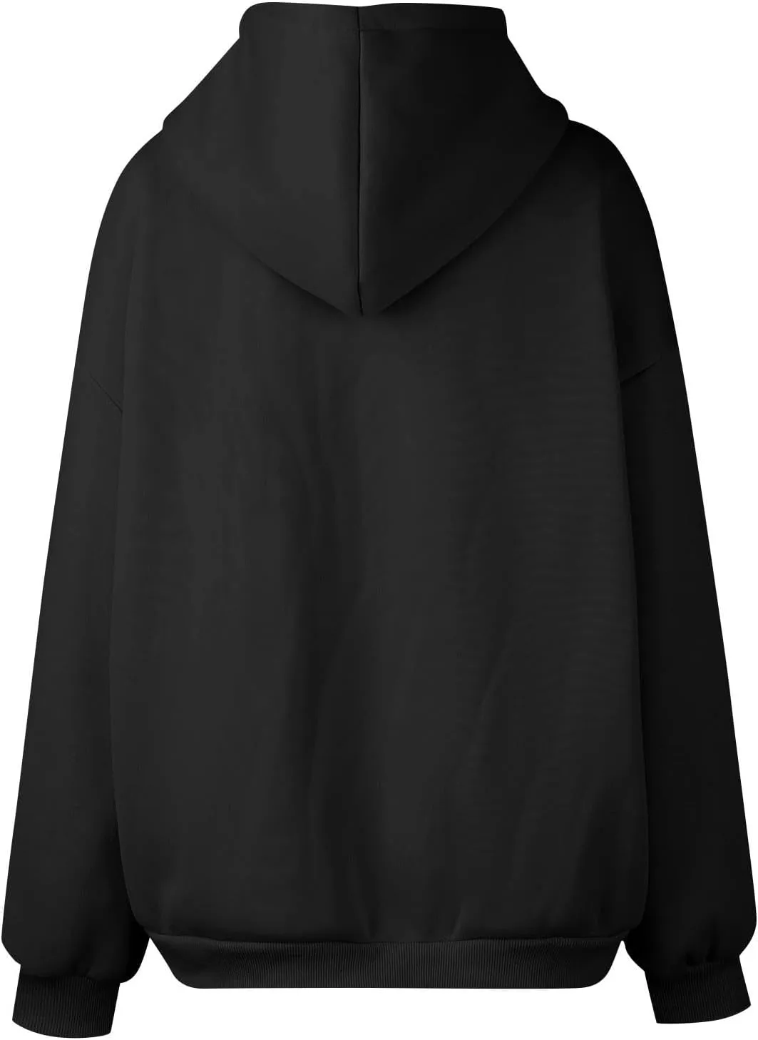 Gumipy Women Zip Up Hoodie Pullover Fleece Drawstring Oversized Sweatshirt Hoodies Long Sleeve Y2K Hoodie with Pockets