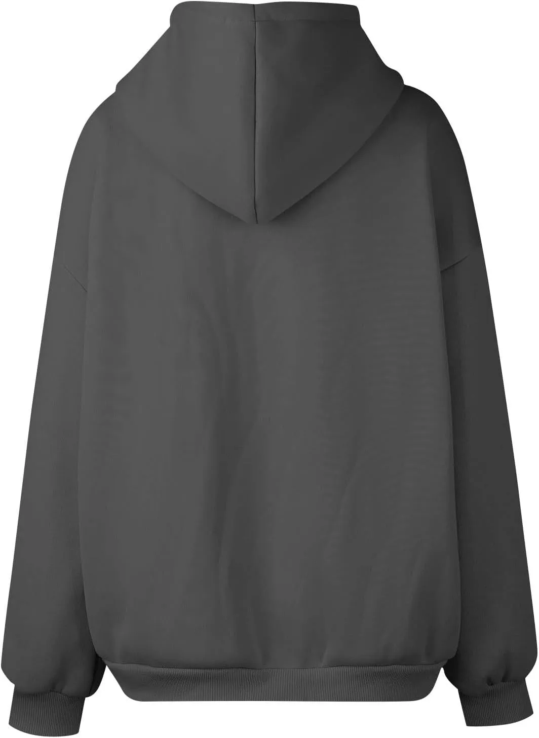 Gumipy Women Zip Up Hoodie Pullover Fleece Drawstring Oversized Sweatshirt Hoodies Long Sleeve Y2K Hoodie with Pockets