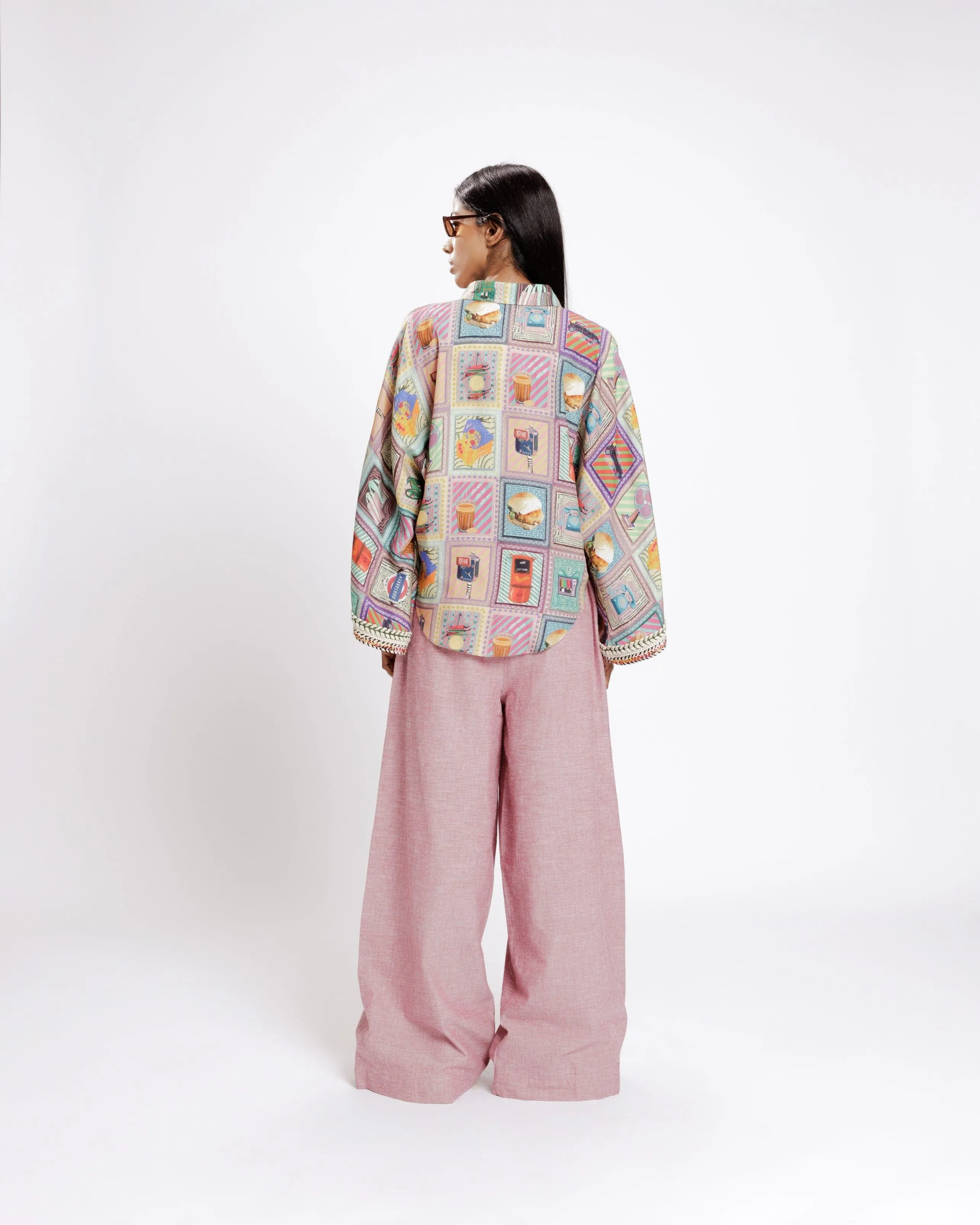 Kaali Peeli Cape Shirt