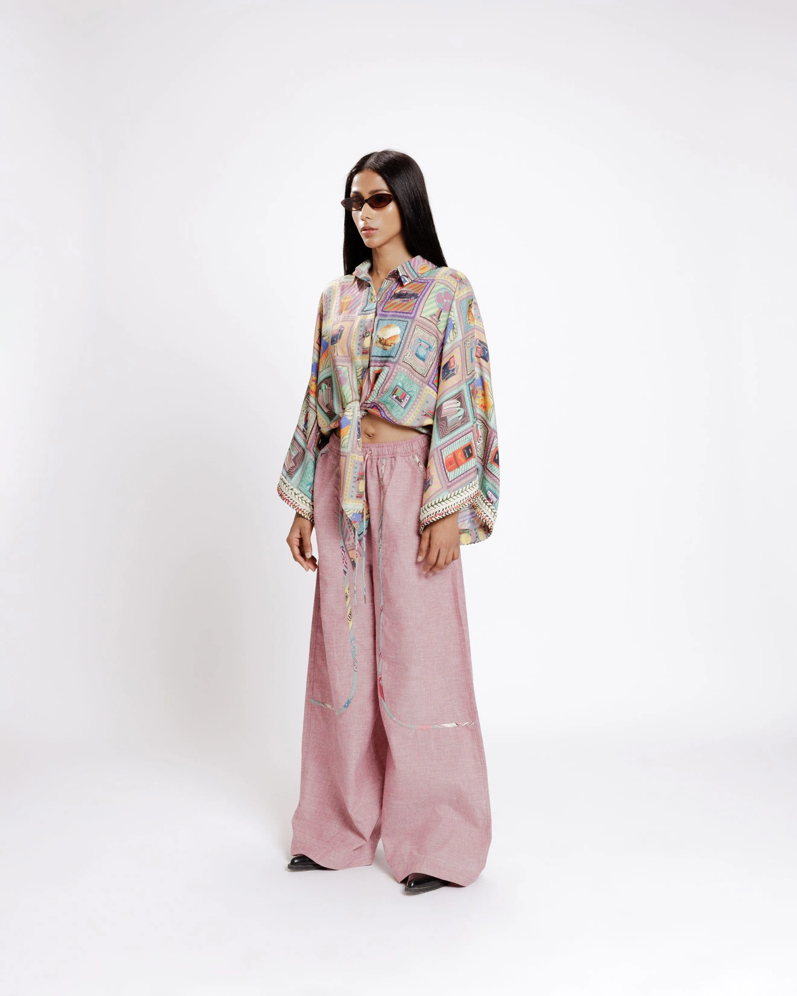 Kaali Peeli Cape Shirt