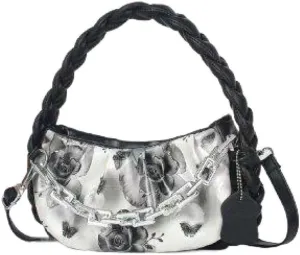 Large Capacity Cross-Body Bags Leisure Patchwork Shoulder Bag with Pocket Women Stylish Print Tote Bag Lady