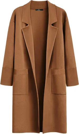 LILLUSORY Women's Long Dressy Cardigan Sweaters Fall Oversized Coatigan Jackets 2025 Knit Business Casual Winter Coats