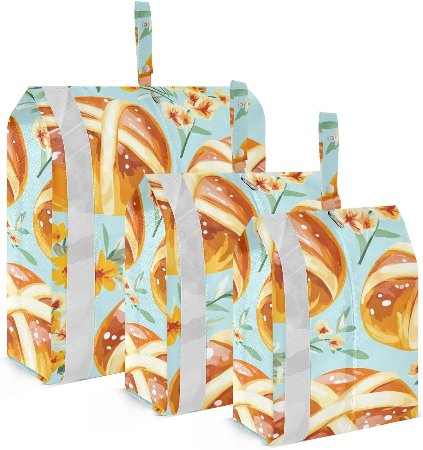 Luggage Space Saver, Organizadores De Maletas Para, Happy Easter Hot Cross Buns, With Zipper, 3 Set Travel Packing Cubes For Suitcases, Garment Bag Closet Storage