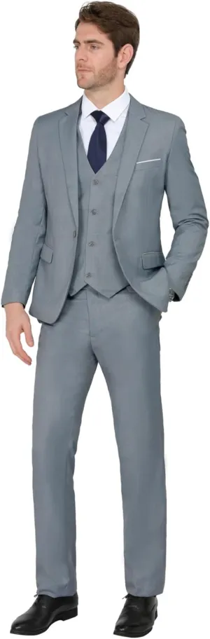 MAGE MALE Men's Suit Jacket One Button Elegant Solid Slim Fit Single Breasted Party Blazer Jacket