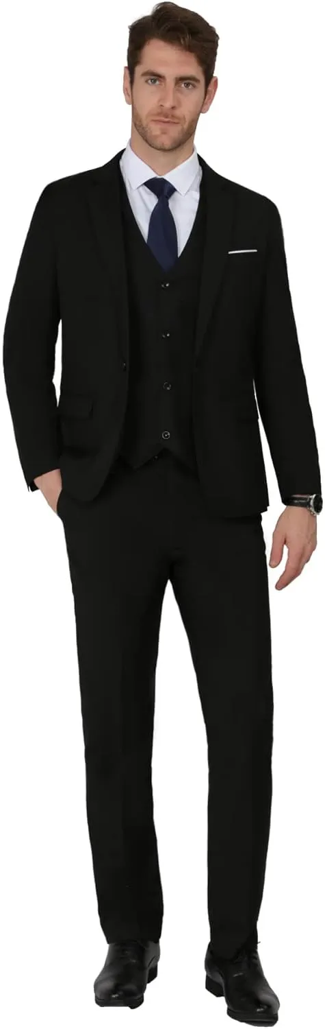 MAGE MALE Men's Suit Jacket One Button Elegant Solid Slim Fit Single Breasted Party Blazer Jacket