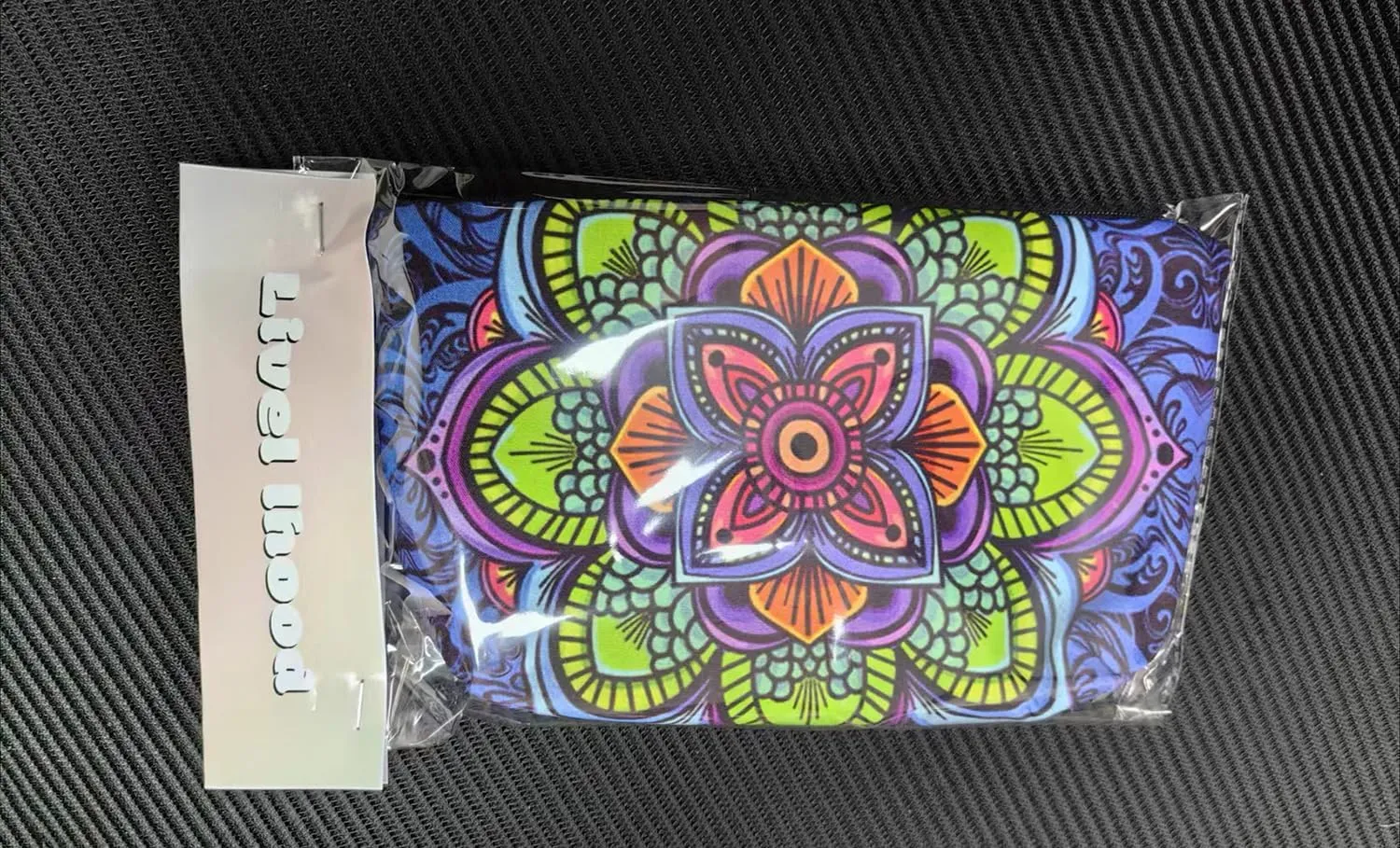 Mandala Flowers Cosmetic Bag Cute Stylish Small Makeup Organizer Zipper Pouch Floral Mandala Birthday Aesthetic Present for Women Friends Sisters