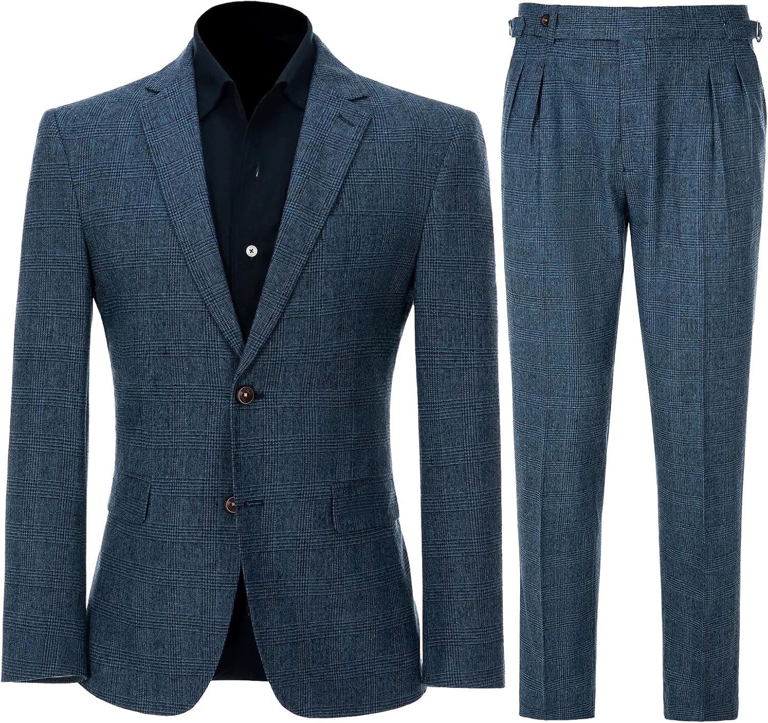 Mens Suits Classic Fit 2 Piece Men Suits Slim Fit Wool Blend Men's Jacket Sport Coats Blazers Pants Tuxedo for Men