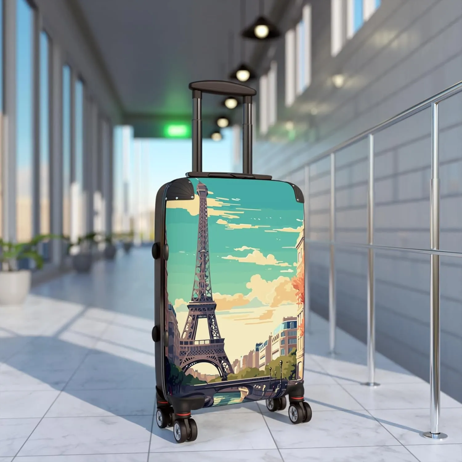 Paris, Amalfi Coast & Amsterdam Suitcase Set  Stylish Travel Luggage for Travelers