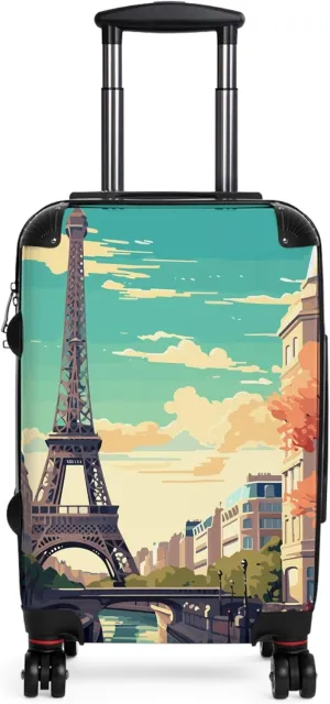 Paris, Amalfi Coast & Amsterdam Suitcase Set  Stylish Travel Luggage for Travelers