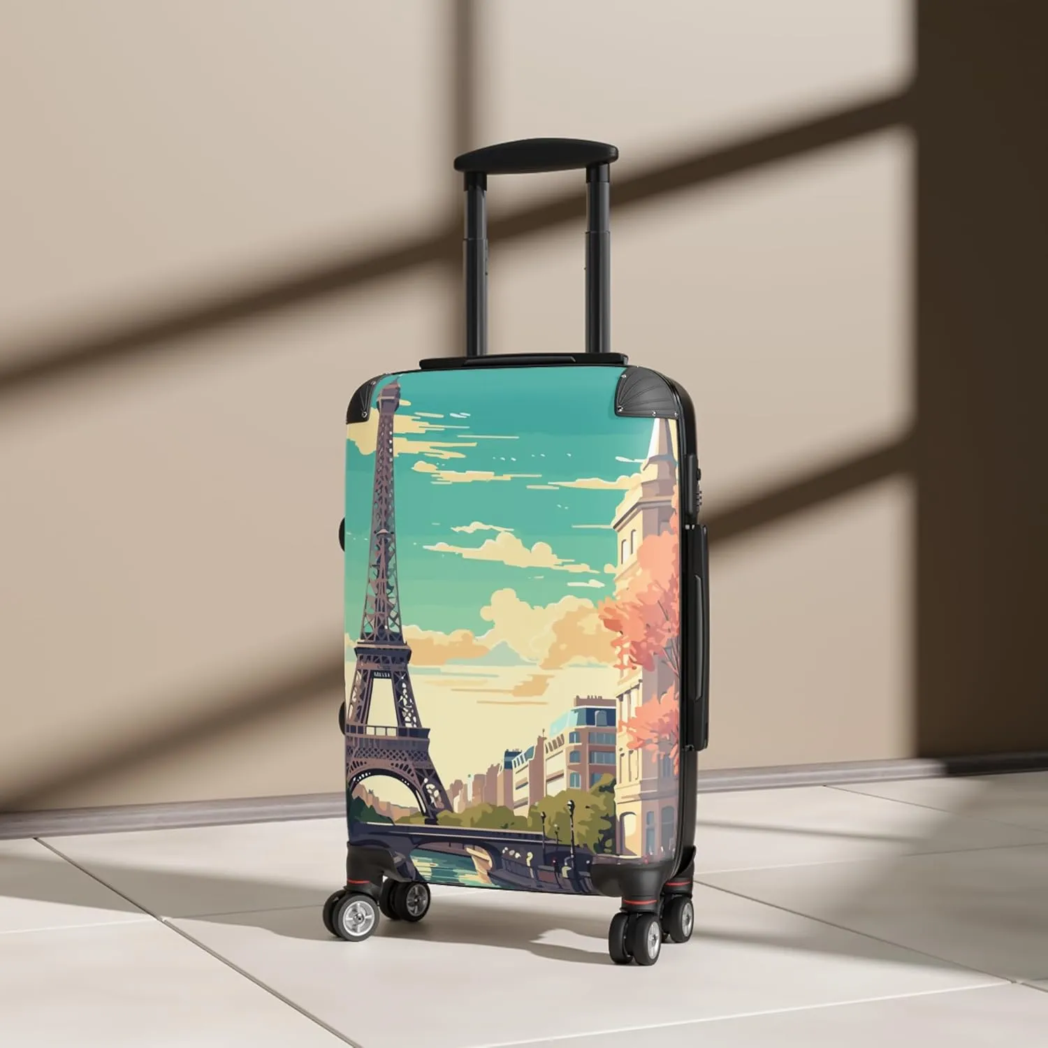 Paris, Amalfi Coast & Amsterdam Suitcase Set  Stylish Travel Luggage for Travelers