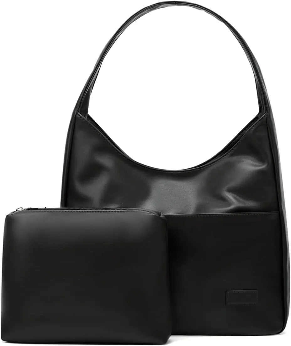 Pocadri Women Tote Handbags Chic Vegan Leather Tote Bag Purse Stylish Casual Trendy Large Soft Shoulder Bag