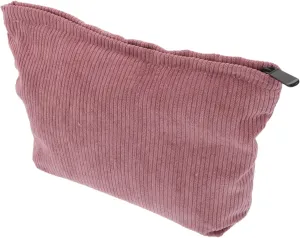 POPETPOP Versatile Corduroy Cosmetic Bag Large Travel Makeup Pouch Zipper for Women's Lipstick Coins and Cell Phone