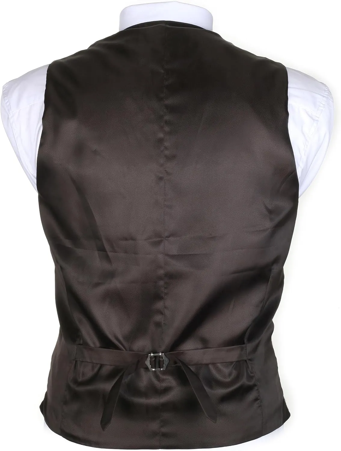 Ruth&Boaz 2Pockets 4Buttons Wool Herringbone Tweed Tailored Collar Suit Vest